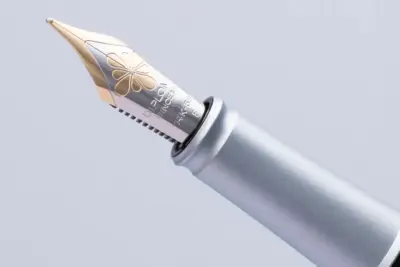 Bloc Plume Aero matt silver 14 ct