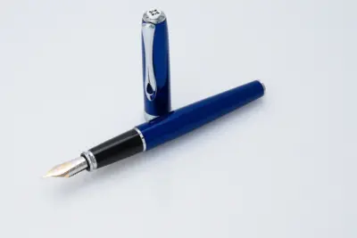 Excellence A2 chrome plated 14 ct guilloché fountain pen